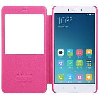 Чехол-книжка Nilkin Sparkle Pink для Xiaomi Redmi 4X (Розовый) — фото