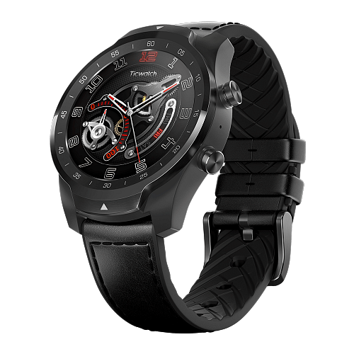 Смарт-часы TicWatch Pro Black (Черные) — фото